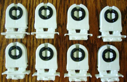 T130 T8 sockets LOT OF 8 NEW FLOURESCENT BIPIN SOCKETS