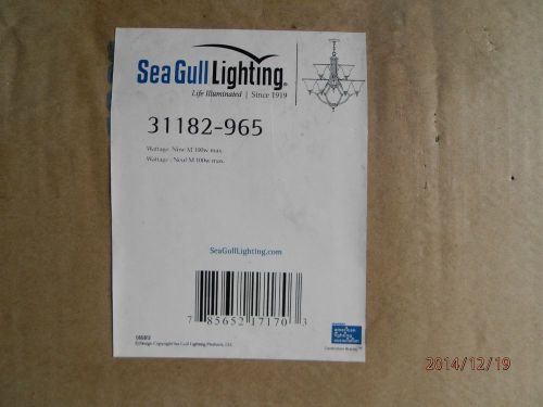 Sea gull lighting nine light chandelier  antique brushed nickel finish: for sale