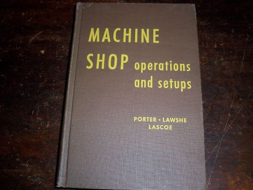 HB.Machine Shop Operations and Setups.