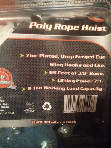 Poly rope hoist for sale