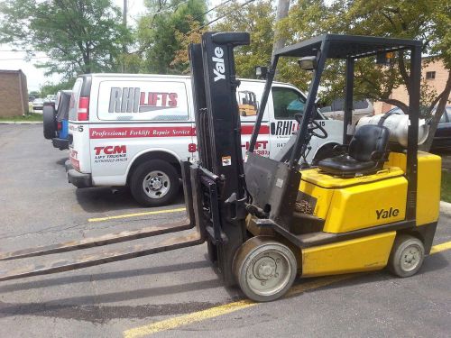 Forklift yale 6,000 pound cusion tire lp gas for sale