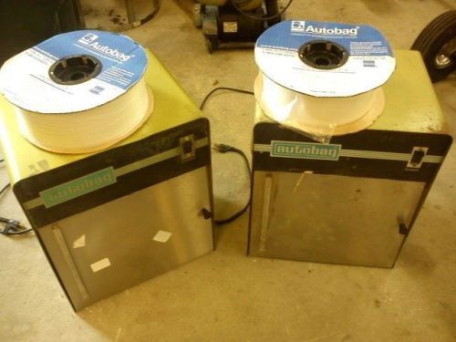 2 Automated Packaging Systems Autobag Blowers w. 2 rolls of bags