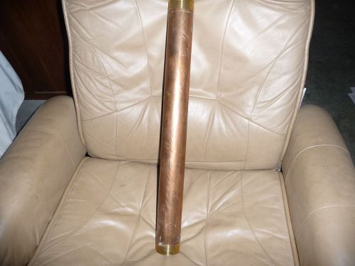 Brass schedule 40 pipe nipple 2&#034; npt x 24&#034; for sale