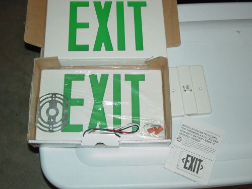 Utilitech Green LED Exit SIgn with Battery Backup