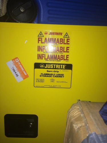 Justrite flammable liquid storage cabinet 891200 12 gallon for sale