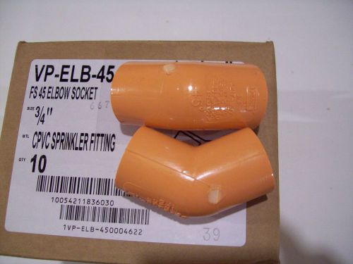 Vesda smoke detector vp-elb-45 degree elbow 3/4&#034; xtralis box of 10 for sale