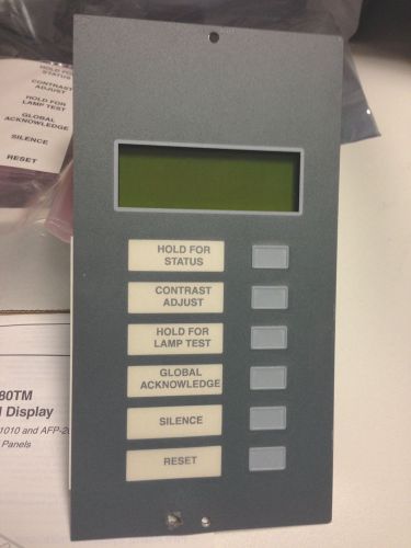Lcd-80tm &#034;tested&#034; remote annunciator notifier nfs2-640 3030 afp-1010 afp-200 for sale