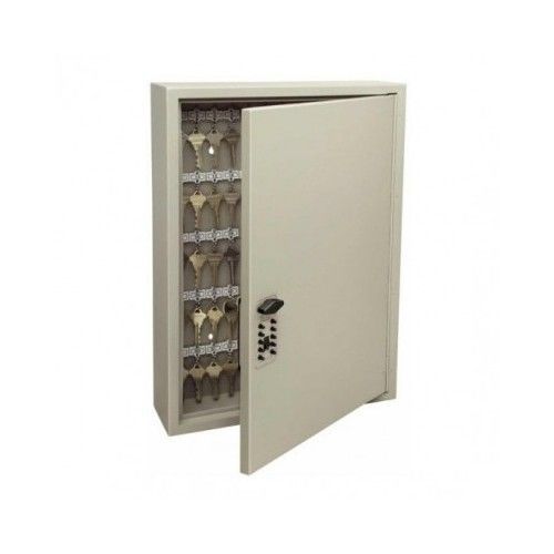 Steel 60 Key Cabinet Push Button Wall Lock Box Resettable Combination Valet Park