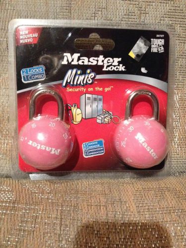 NEW Pink Master Lock Minis - 2 Locks