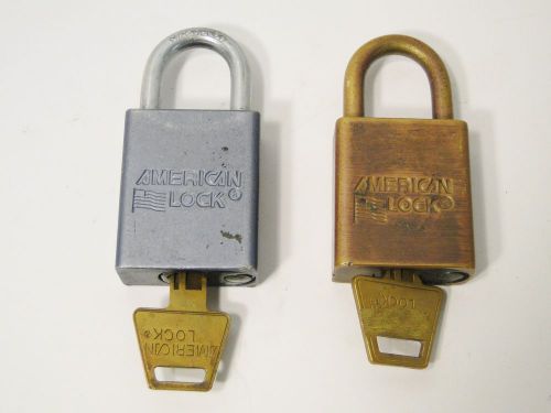 2 PC LOT OF U.S. MILITARY AMERICAN LOCKS USA