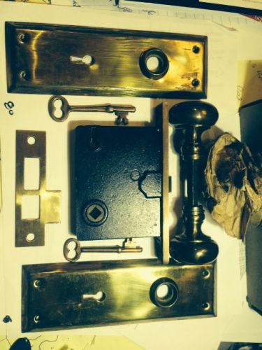 Skillman Interior Mortise Lockset NOS Vintage with Keys