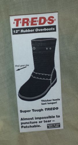 TREDS Tall Over Shoe Rubber Slush Boot Overshoe T-R-E-D-S Stretch Medium 14851