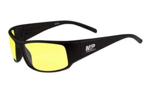 Radians MP101 S&amp;W Glasses Black Matte Frame Amber Anti-Fog Lenses MP101-41C