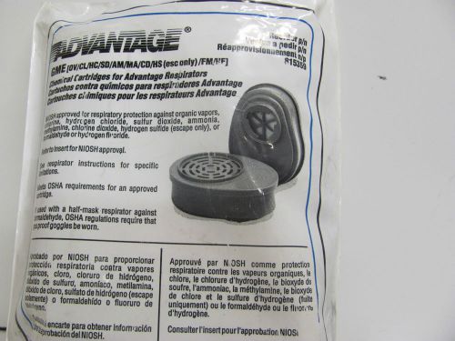 Advantage chemical cartridges for advantage respirators 815359 2-pack new!!! for sale