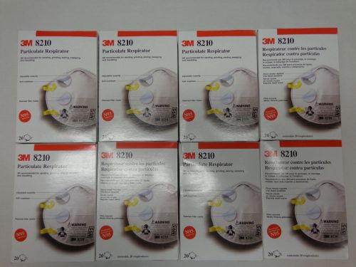 NEW!! 3M 8210 Disposable Respirator Masks  8box/case 160mask/case