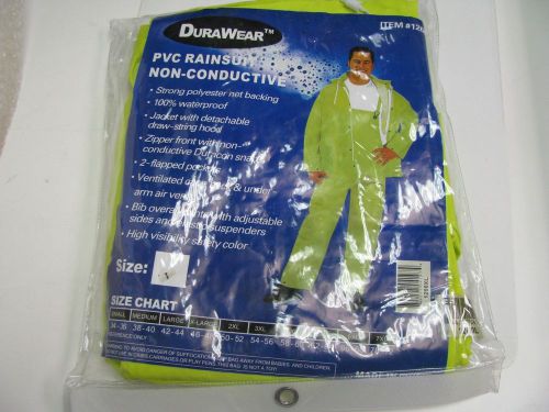 New!! durawear pvc rainsuit size large item#1260 for sale