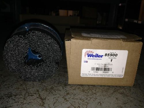 Weiler 4&#034; 80 grit 7/8 arbor nylon disc brush nylox for sale