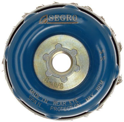 St. Gobain Abrasives 66252833947 Segro Wire Cup Brush, Threaded Hole, Stainless