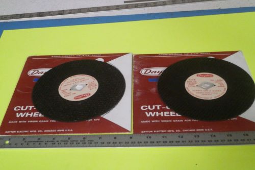 DAYTON 1A054 METAL CUT-OFF WHEEL 7&#034; DIA. 7000 RPM ( 1 LOT OF 2 )