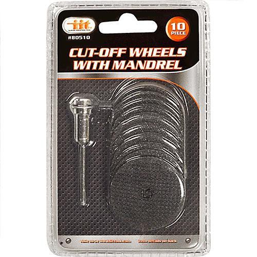 10pc 1-1/2&#034; fiberglass reinforced cut off wheels w free 1/8&#034; mandrel fits dremel for sale