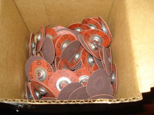 MERIT QC Discs Coated 1-1/2&#034; A/O Very Fine 180 Grit Type S QTY 100 |KR2|