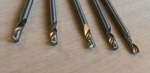 (6 pc)-3.5 mm single flute carbide end mill/router bit, 11 mm loc, 50 mm oal-usa for sale