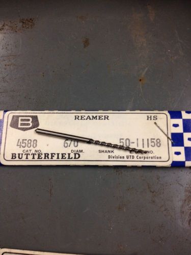 Butterfield 6/0 Taper Pin Reamer Spiral Flute HSS Machinist Tool Box Find