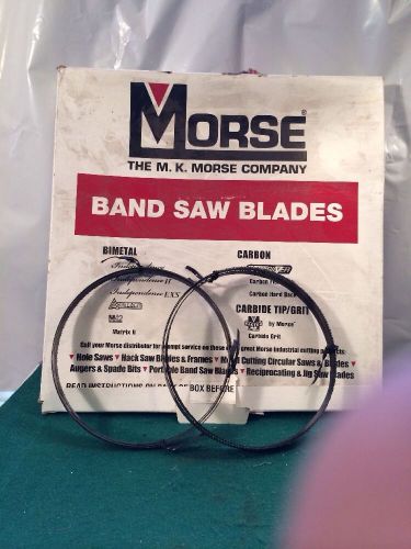 2 morse 4&#039;-9-1/2&#034; band saw blade  3/8&#034;, .025, 10r, hb black carbon steel nos for sale