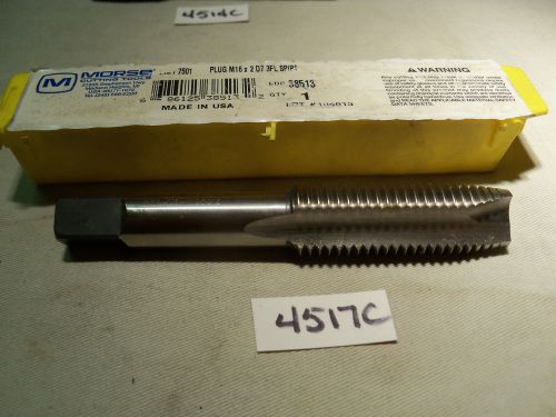(#4517C) New USA Made Machinist M16 X 2.0 Split Point Plug Style Hand Tap