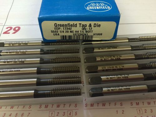Greenfield 1 box 12pcs. 1/4-20 form taps for sale