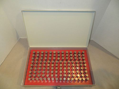 Vermont machinist gage .501 - .625 steel pin gage set minus d-series for sale