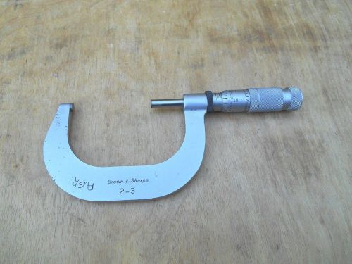 Brown &amp; sharpe 2 - 3&#034; micrometer , .0001&#034; for sale