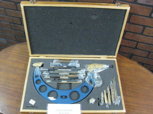 New digital electronic micrometer w anvils 6-12&#034; 0.00005&#034; set for sale
