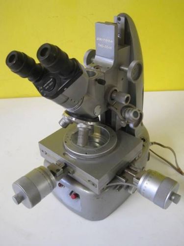 Unitron TMD-3846 Toolmakers Microscope w/Eyepieces Objectives Measuring Used