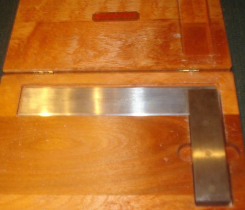 Starrett 6 inch master precision square w/ beveled edges no. 55-6 for sale