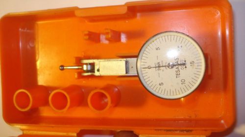 TESA 18.20006 DIAL TEST INDICATOR .030&#034; RANGE  0-15-0   .0005 GRADS