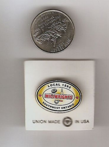 Union Millwright*Millwrights*UBC*Hat Pin*Shirt Pin*+ 2 Starrett pkt charts mw13