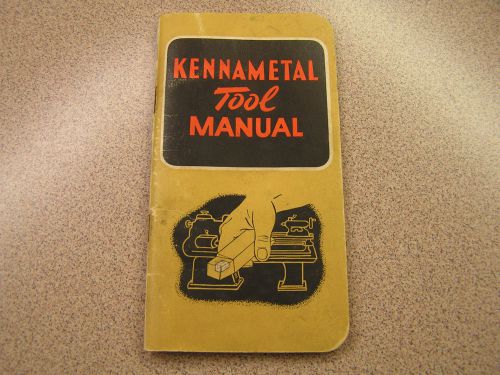 1945 Kennametal Tool Manual No.4