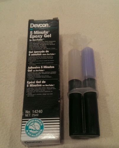 3 Day Sale! DEVCON Dual Bottle 5 MINUTE Epoxy Gel Adhesive 14240