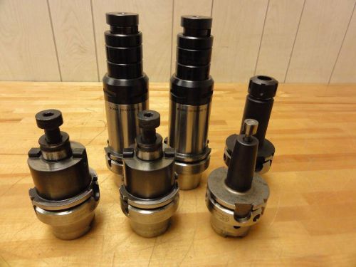 (6) HSK63A Holders Shell Mill, Slitting Saw, Collet Chuck, Heat CNC HAAS VMC HMC