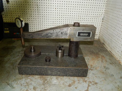 Valenite presetter with granite plate base &amp; Starret gauge