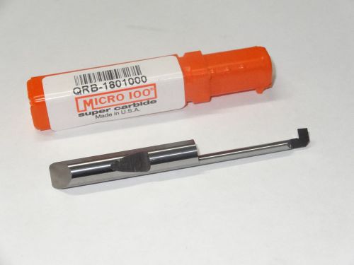 Micro 100 qrb-1801000 .180 quick change solid carbide reverse boring tool holder for sale