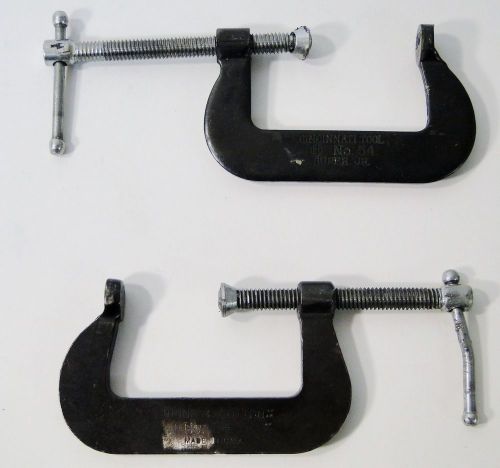 2 pc cincinnati tool no 54 super jr c-clamp set usa forged steel for sale