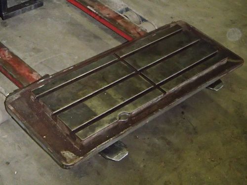 42&#034; x 17.5&#034; x 3.5&#034; Steel Welding 3 T-Slotted Table Cast Iron Layout Plate