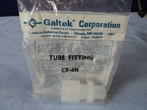 Galtek Fluoroware Entegris Tube Fitting C8-6N - LOT of 11. New - in original bag