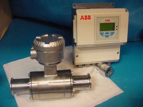 Abb flow meter hygienicmaster feh321-050 &amp; reciever fet321-1b0a1b3c1 stainless for sale