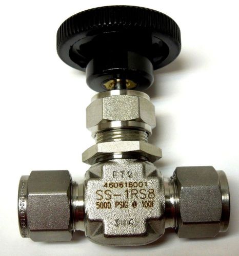 SWAGELOK SS-1RS8 1/2&#034; NEEDLE VALVE TUBE CONNECTION 5000 PSI 316SS  &lt;036NW