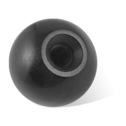 27/64 Thread Hole Plastic 1 4/7&#034; Dia Handle Ball Knob