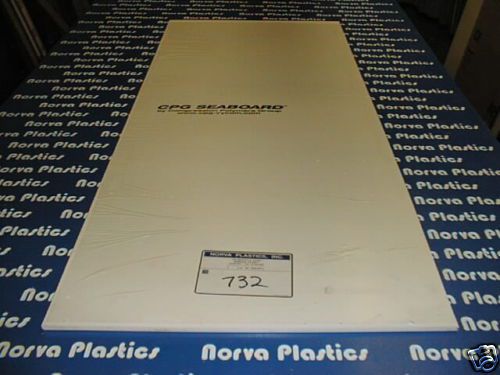 (732)SEABOARD 3/8&#034; THICK WHITE 24&#034; X 54&#034; IN THIS SALE