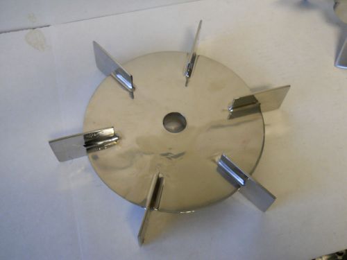 Stainless steel rushton fermenter agitator process mixer flat blade turbine 13&#034; for sale